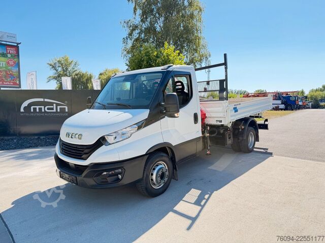 Autokranwagen IVECO Daily 72-180 Meiller Kipper Kran 10m FUNK AHK
