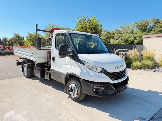 Autokranwagen IVECO Daily 72-180 Meiller Kipper Kran 10m FUNK AHK