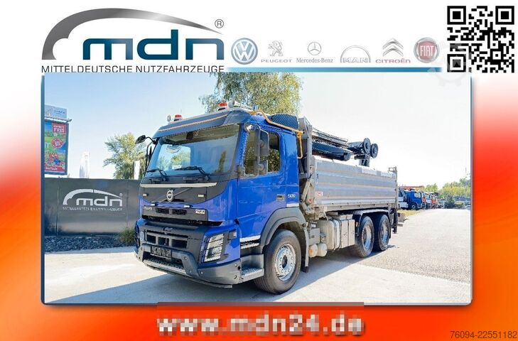 Autokran VOLVO FMX 500 6x4 KRAN abstattelbar 18m Kipper Bordmat