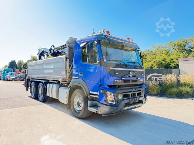 Kipper LKW VOLVO FMX 6x4 KRAN abstattelbar 18m Kipper Bordmatik