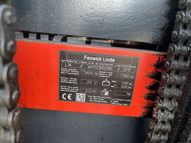 Deichselstapler Linde L14