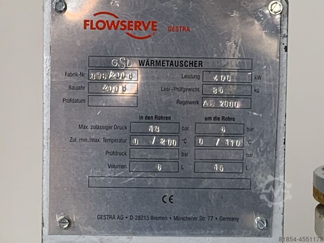 Wärmeaustauscher,Kondensat Sammelbehälte LOOS,Flowserve Cestra,Cestra