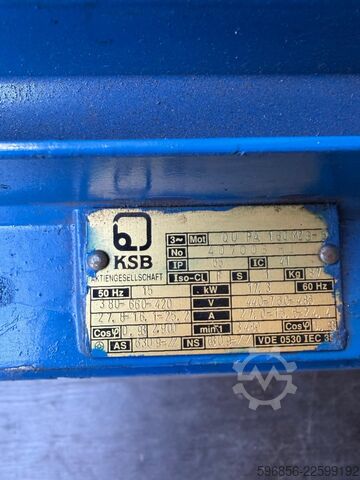 Wasserpumpe KSB ETABLOC-GN 50-200/1502.21 Pompa odśr KSB ETABLOC-GN 50-200/1502.21 Pompa odśr