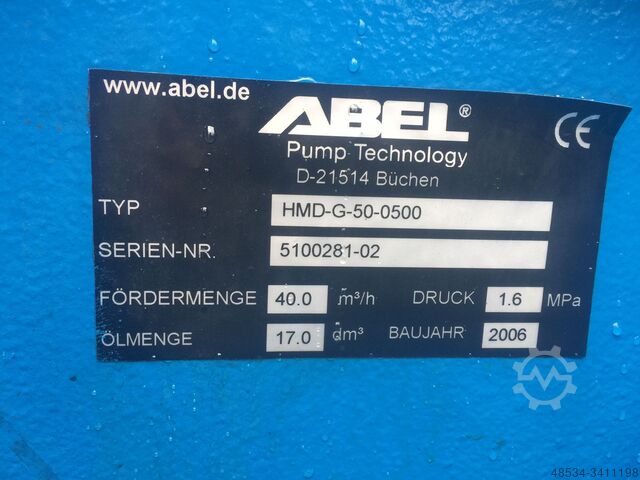 Piston diaphragm pump, feeding pump Abel HMD-G-50-0500