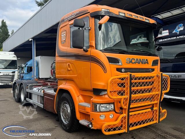 Fahrgestell mit Fahrerhaus Scania R520 V8 LB6x2*4HNB, Retarder, PTO-Hydaruliek, L...