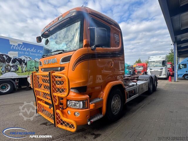Fahrgestell mit Fahrerhaus Scania R520 V8 LB6x2*4HNB, Retarder, PTO-Hydaruliek, L...