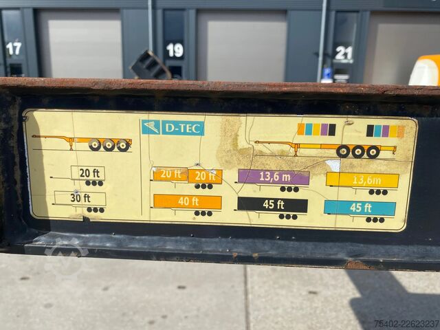 Containertransport D-TEC FT-43-03V / 2x Extendable / Mercedes + Disc / 1...