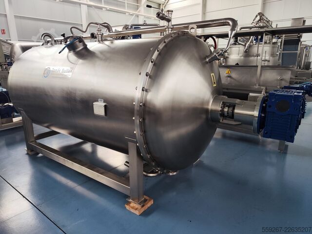 Horizontaler Mischbehälter 3.000L aus Edelstahl Rossi & Catelli SDM / 3000