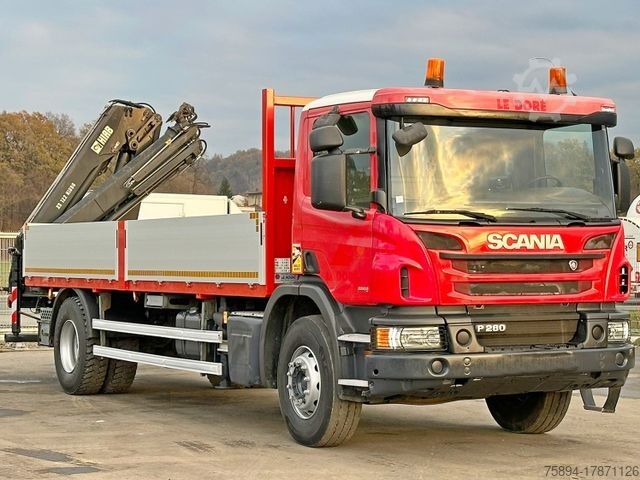 Autokran SCANIA P 280 * HIAB 122 E - 2 HIDUO + FUNK* TOPZUSTAND