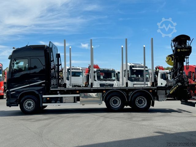 Logging truck VOLVO FH 540 BL 6x4 Plattform Kran TAJFUN LIV L150Z96