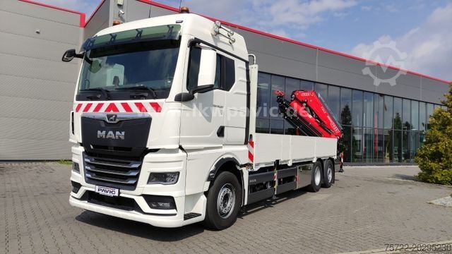 Autokran MAN TGX 26.540 6x2-4 LL Containerpritsche/Fassi 545