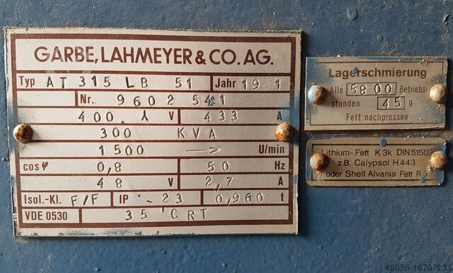 Power generator MWM TBD 232V12