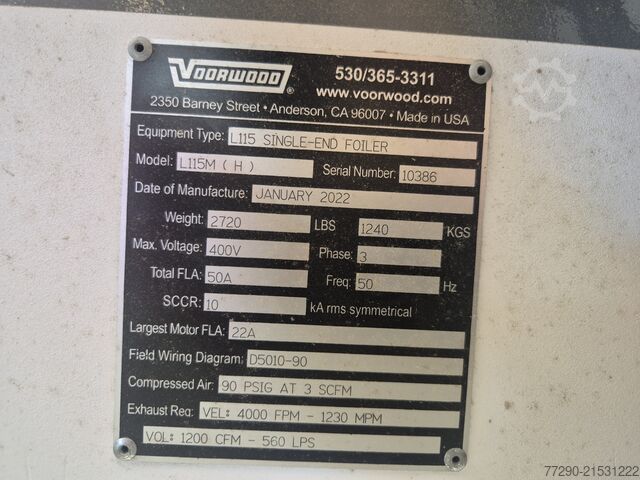 Voorwood L115M Kanten-Beschichtungs-/Nutenfräsmaschine Voorwood L115M (H)