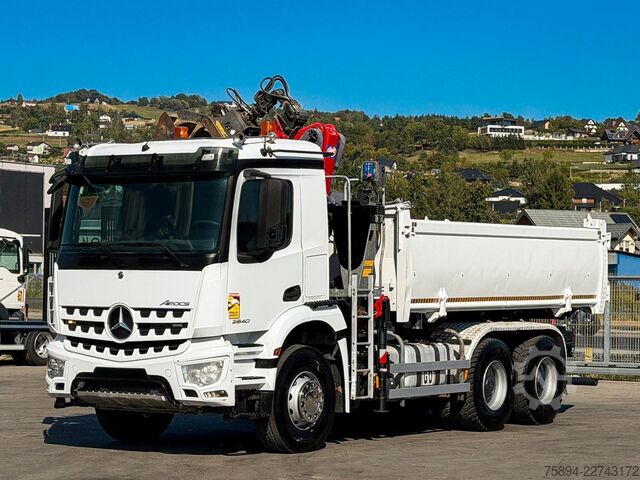 Autokran MERCEDES-BENZ AROCS 2640 HMF 1643 Z2 + FUNK * Bordmatic * 6x4