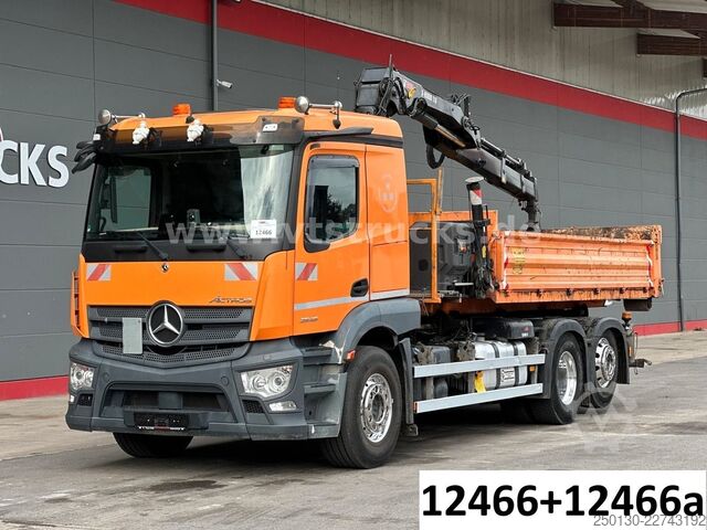 Abrollkipper MERCEDES-BENZ Actros 2546L 6x2 Lenk-/Lift Abroller mit Kran