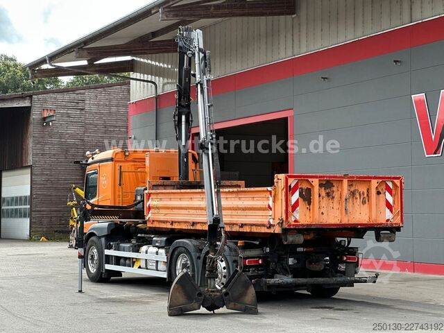 Abrollkipper MERCEDES-BENZ Actros 2546L 6x2 Lenk-/Lift Abroller mit Kran