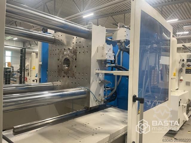 Krauss Maffei KM250-1400CX (2014) blau power LRX150 Linearroboter KraussMaffei KM250-1400CX