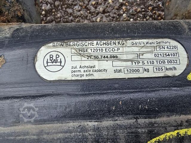 Achse BPW HSF 12010 ECO-P | TRAILER AXLE DRUM.