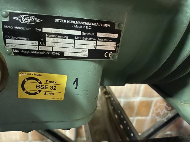 Kältemittel-Kompressorsatz Bitzer Setup total 600m2 cooling