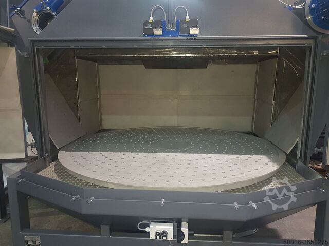 Drehtisch Schleuderrad Kugelstrahlanlage Oliver Fritz GmbH & Co. KG SD 1500 2x 7,5KW