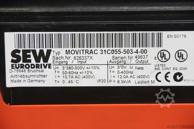 Frequency converter 5,5 kW SEW-EURODRIVE Movitrac 31C055-503-4-00