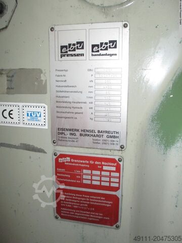 Exzenterpresse - Einständer EBU H 25 F