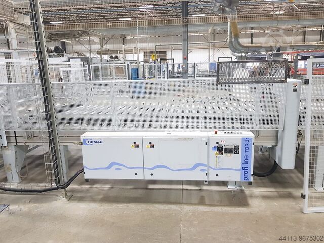 LINE of SIZING + EDGE BANDING + DRILLIN HOMAG + WEEKE + BARGSTEDT KFR 620 + FPR 620 + BST 500 + TBH 500