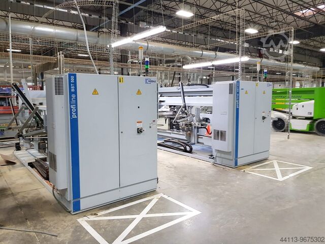 LINE of SIZING + EDGE BANDING + DRILLIN HOMAG + WEEKE + BARGSTEDT KFR 620 + FPR 620 + BST 500 + TBH 500