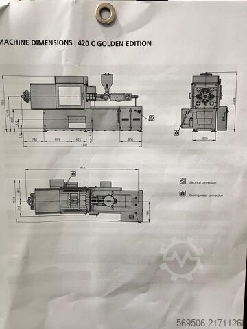 Injection molding machine ARBURG ALLROUNDER 420 C