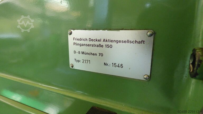 Universal tool milling machine DECKEL FP 1