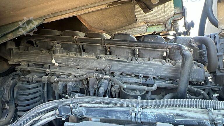 Tipper with crane Scania G 380 (EURO 5 / BIG HUB / STEEL SUSP. / HMF 164...