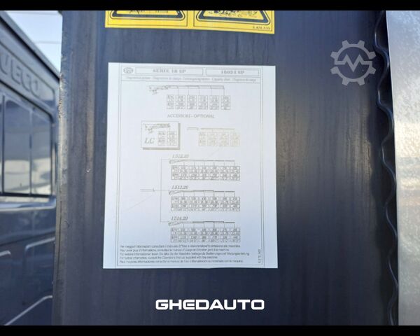 Standard tractor unit IVECO EUROCARGO 180E28 CON GRU PM E CASSONE FISSO