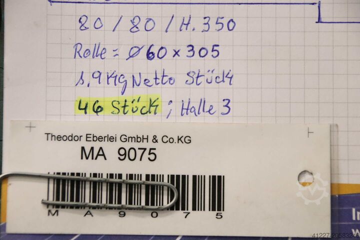 Conveyor belt rollers, transport rollers unbekannt Ø 60 x 305 mm