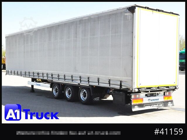 Open semitrailer with tarp KRONE SD, Tautliner Mega, Liftachse, 4 x vorhanden