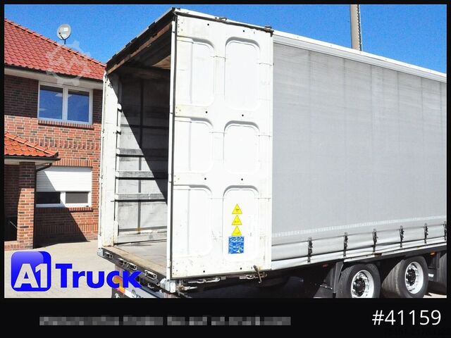 Open semitrailer with tarp KRONE SD, Tautliner Mega, Liftachse, 4 x vorhanden