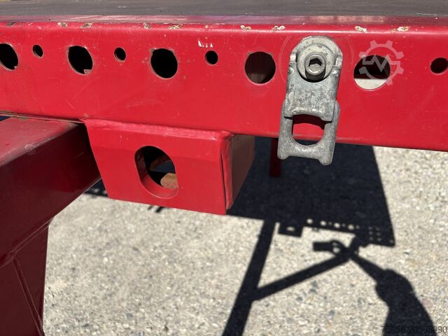 Swap body with flatbed Krone 7,45m BDF Baustoff Multilockrahmen