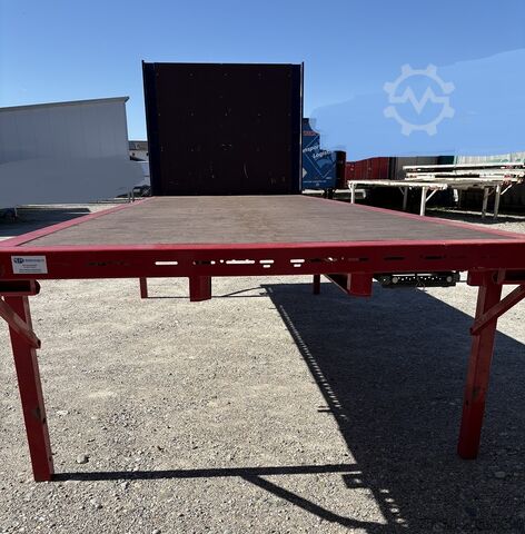 Swap body with flatbed Krone 7,45m BDF Baustoff Multilockrahmen