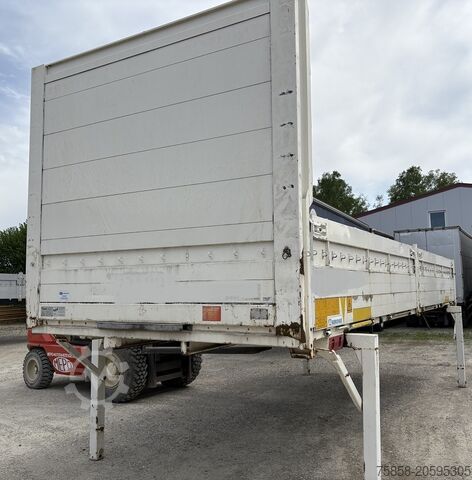 Swap body with flatbed Krone BDF 7,45m Baustoff Bordwand + Türen