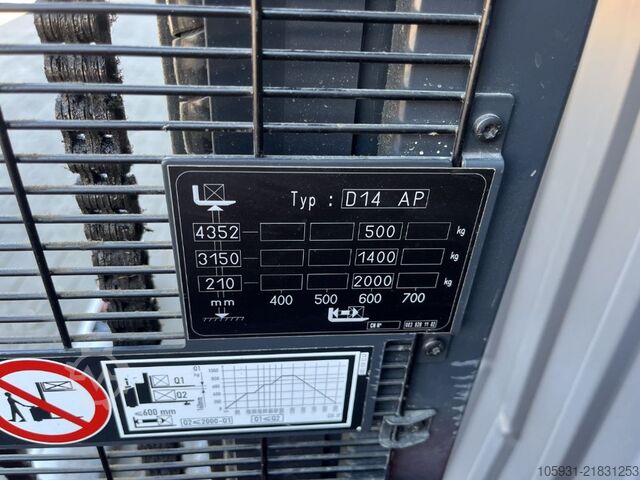 Stand-on stacker Linde D14AP