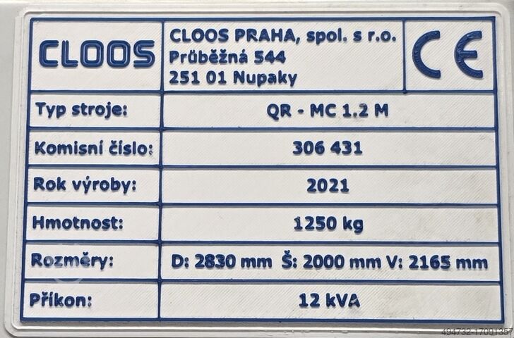 Cloos welding robot Cloos QR-MC 1.2 M