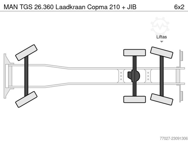  MAN TGS 26.360 Laadkraan Copma 210 + JIB