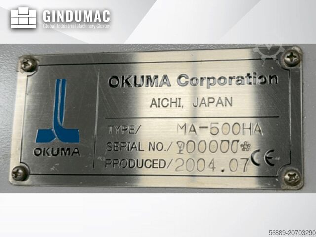 Horizontal-Bearbeitungszentrum Okuma MA-500HA