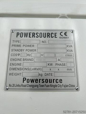 Aggregat Perkins 4012-46TAG3A - 1.880 kVA Generator - DPX-19824-O