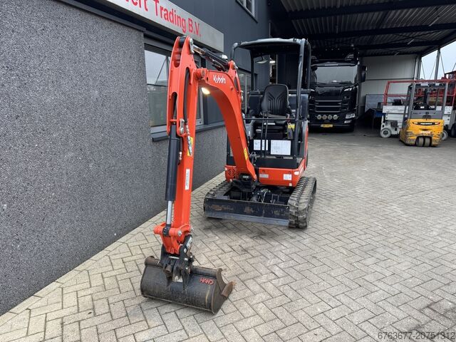 Kubota KX019-4 mini excavator/tracked digger, 1 bucket, 2020, LPG, 45 hours, very neat condition KUBOTA KX019-4 minigraver/graafmachine rups 1 bak 2020 LPG 45UUR Zeer net