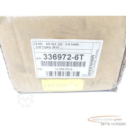 Heidenhain component Heidenhain LS 603 ML 470 Id. 336 972-6T SN12359072E + AE LS 603 generalüberholt
