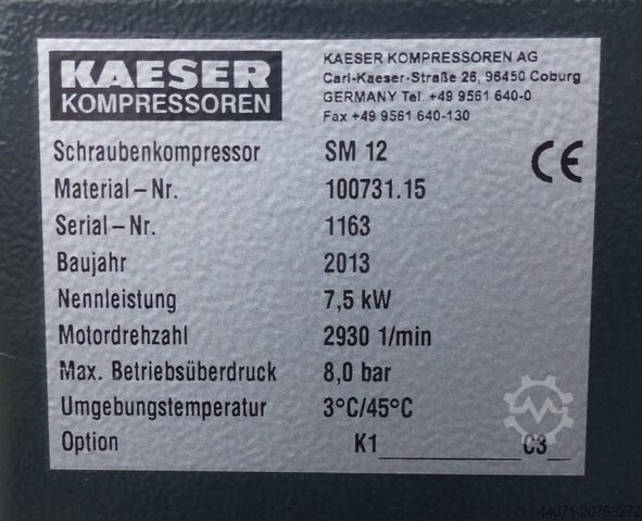 Schraubenkompressor SM12 Kaeser SM12