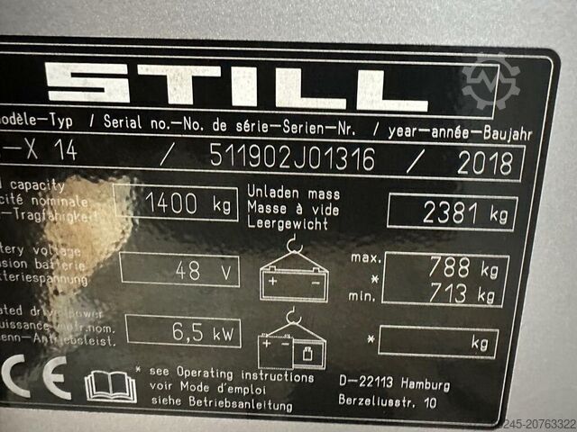 Schubmaststapler Still FMX14, Hubhöhe 5150 mm, Bj. 2018, wenig Betriebsstunden STILL FMX14