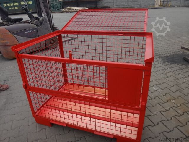 Gitterbox mit abschließbarer Deckelklapp Gitterbox z zamykaną klapą górną Gitterbox mit abschließbarer Deckelklapp