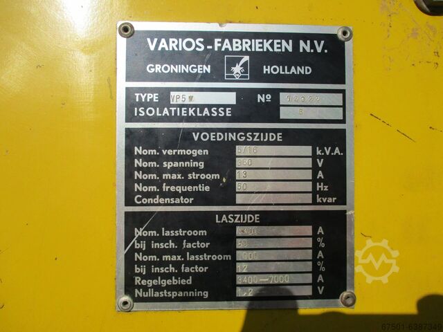 Spot welding machines Varios-Fabriken VP-5