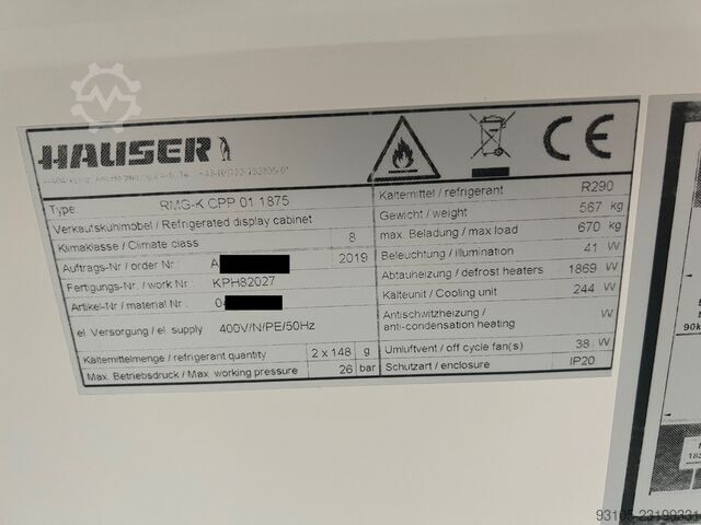 HAUSER MIRENGO RMG 1875 Gefrierschrank T HAUSER MIRENGO RMG